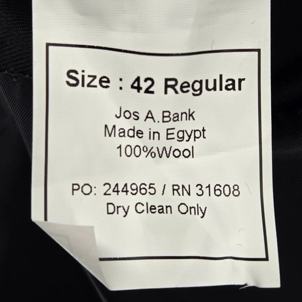 Jos. A. Bank measurements chest